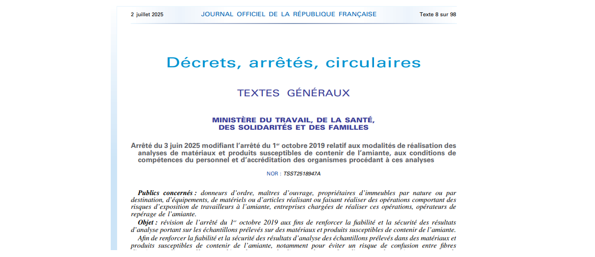 AMO MOE Mansard Conseil aide à déchiffrer les décrets amiante